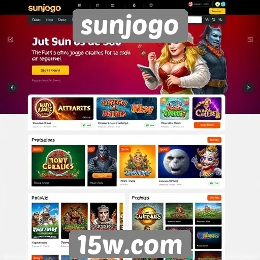 Evolução do design do site sunjogo